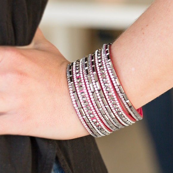BAM BAM BRACELET ON ELASTIC - PINK